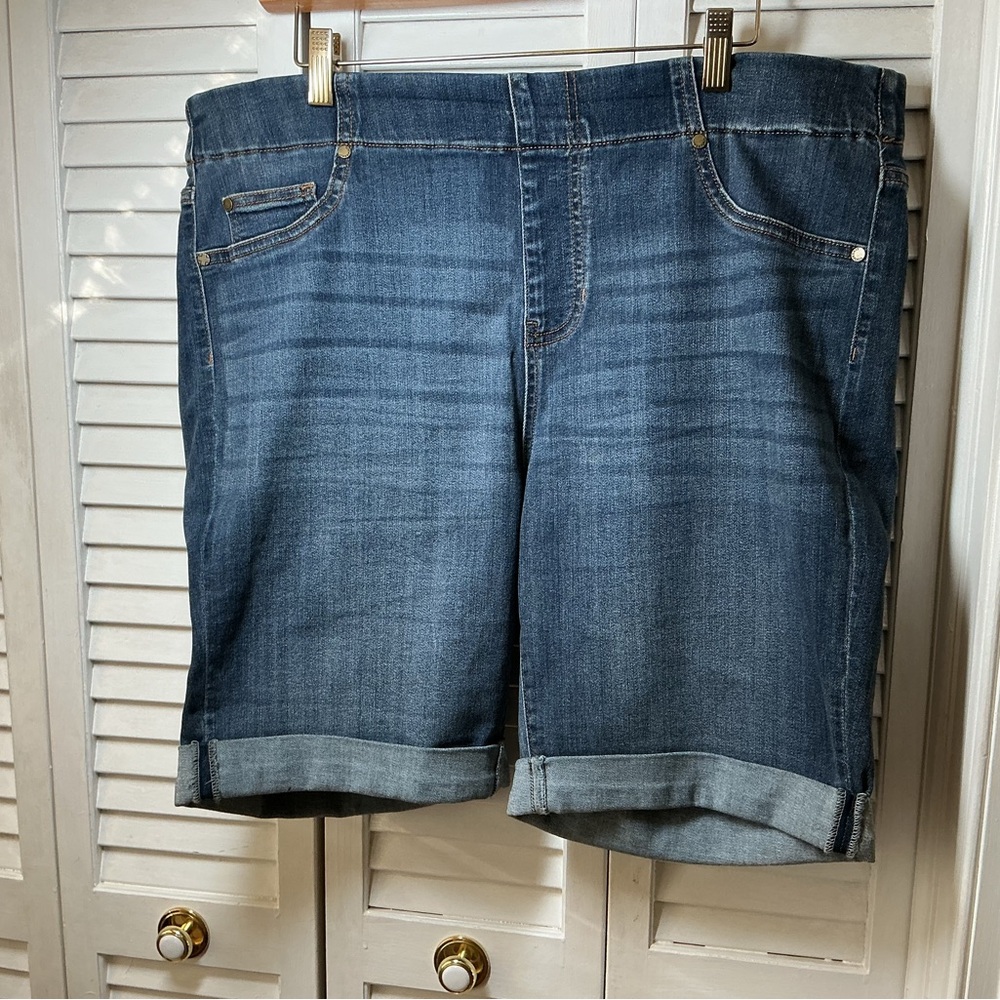 Liverpool Blue Denim Shorts Size 18W
